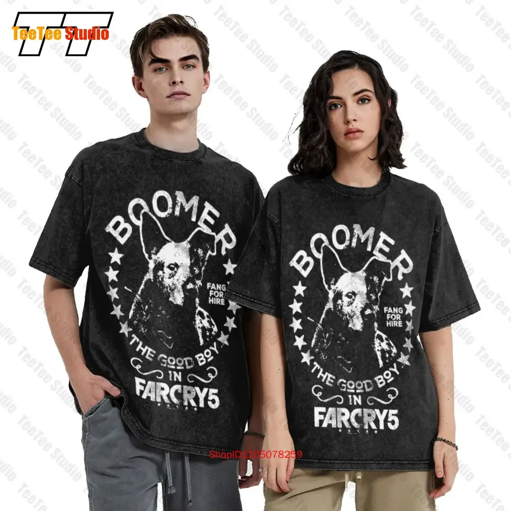 Far Cry 5 New Dawn Boomer Fang para alquiler Ubisoft Dog Good Boy 01 Camisa unisex V0YC