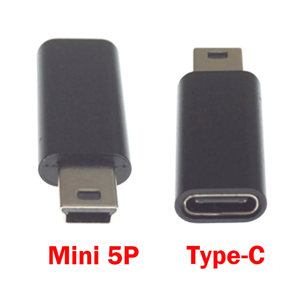 

USB C to Mini USB 2.0 Adapter Type C Female to Mini USB Male Convert Connector for GoPro MP3 Players Dash Cam Digital Camera GPS