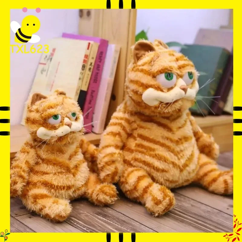 30cm lindo gato de peluche naranja gordo Animal relleno suave gato maldito amarillo Plushie dibujos animados Anime juguete divertido chico regalo de cumpleaños