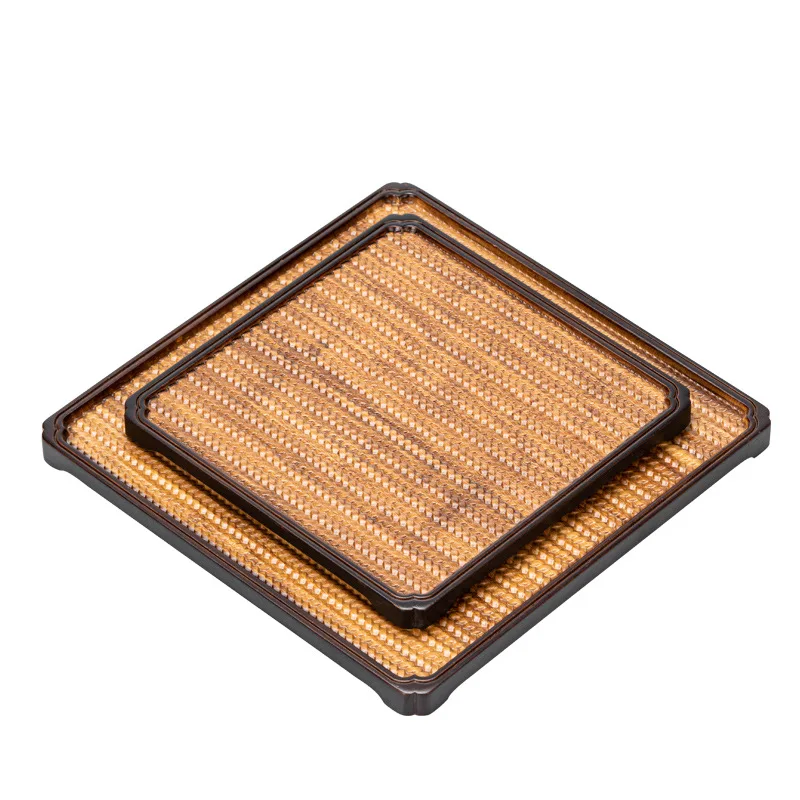 PINNY Japanese Style Bamboo Tea Tray Kung Fu Tea Accessories Environment Nature Tea Board Teapot Crafts Tray