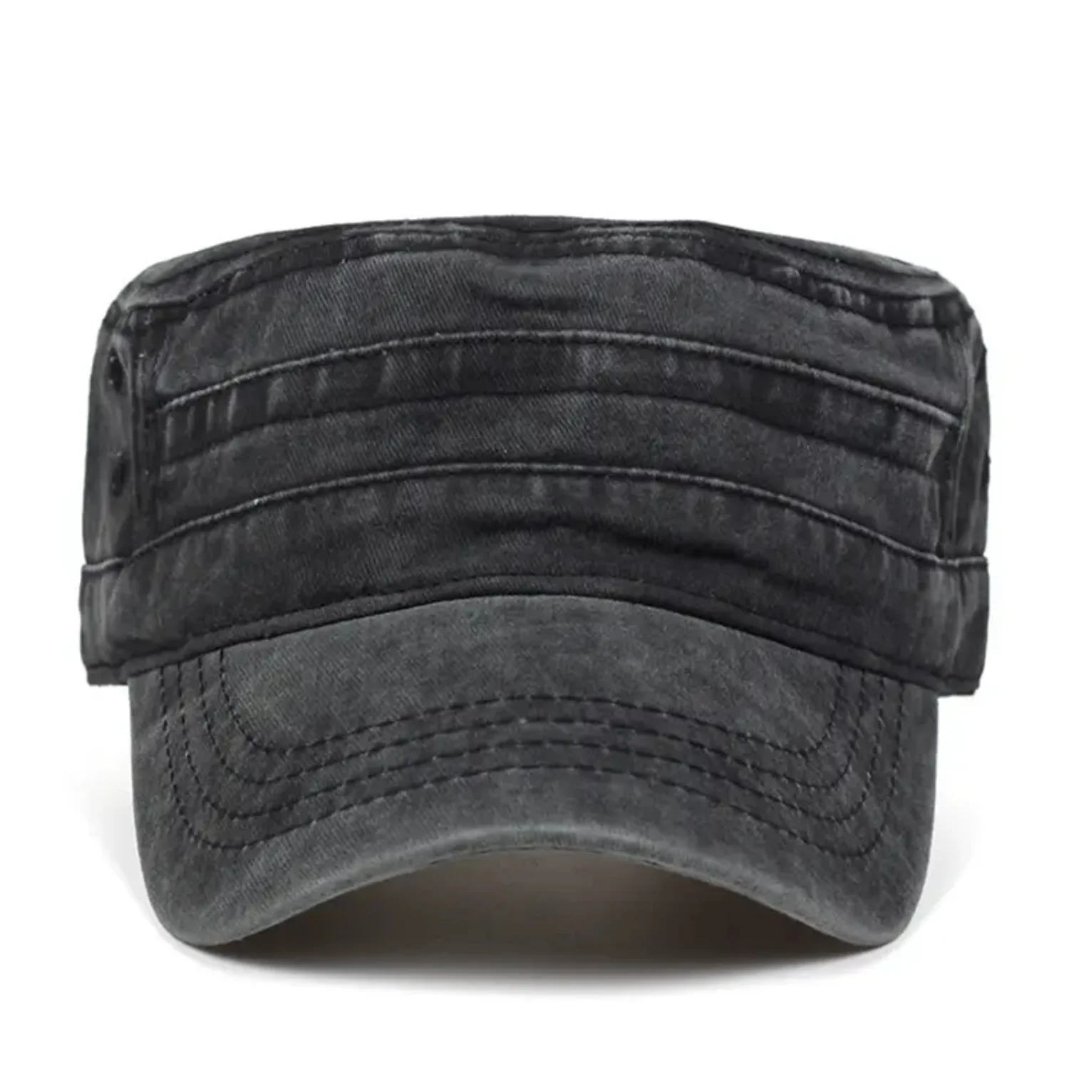 Classic Men's Flat Brim Baseball Cap - Stylish and Comfortable Headwear for Everyday Wear