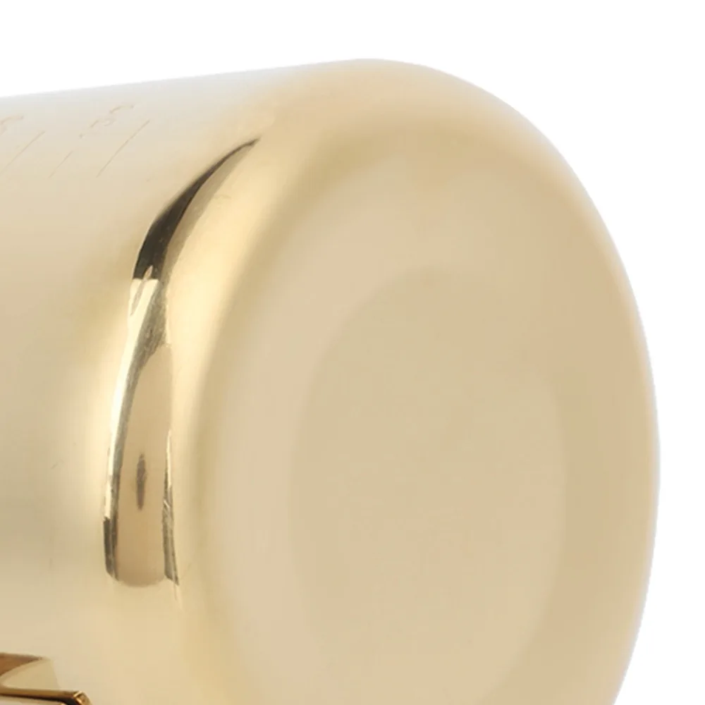 Stainless Steel Milk Frothing Cup With Scale Gold Milk Frothing Pitcher Thickened Design Smooth Spout Coffee Latte Cup