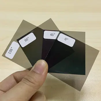 Polarizační film, testovací nástroj pro úhly 0/45/90/135 stupňů pro LCD/LED obrazovky, prázdná obrazovka, oprava obrazovky, výměna polarizačního filmu pro 5x5cm obrazovky 8 nejlepší prodej LCD polarizační film - №2