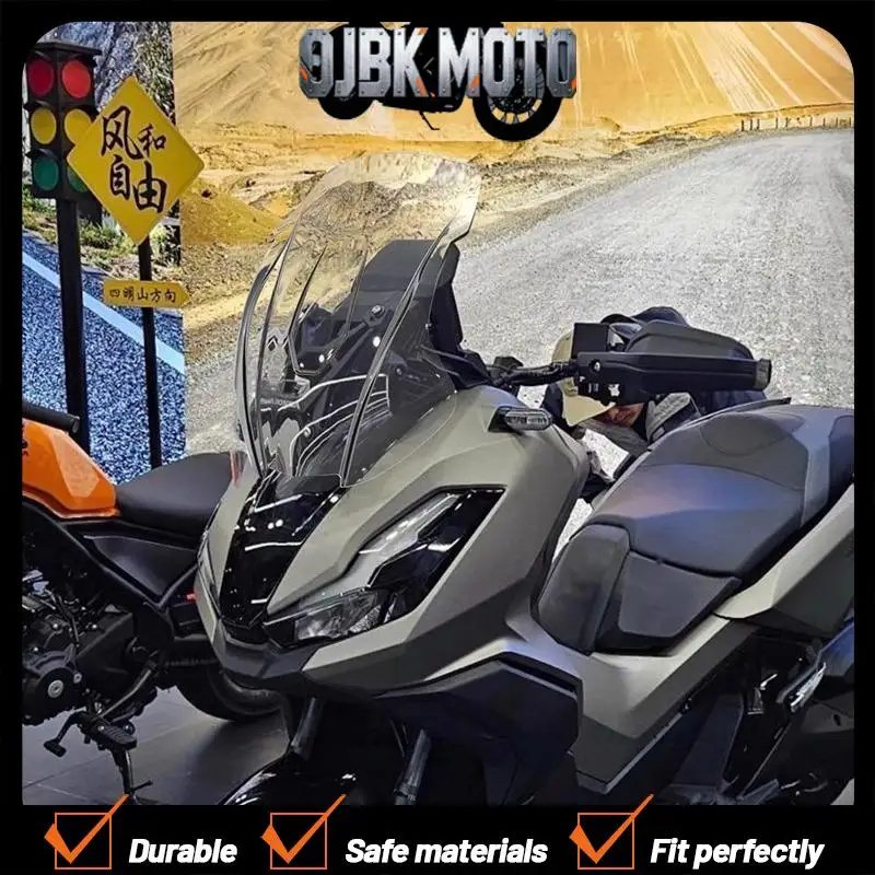 

For 2022-2025 Honda ADV350 Motorcycle Windshield Heightened Modified Windshield ADV350 Deflector Chest Windshield Accessories