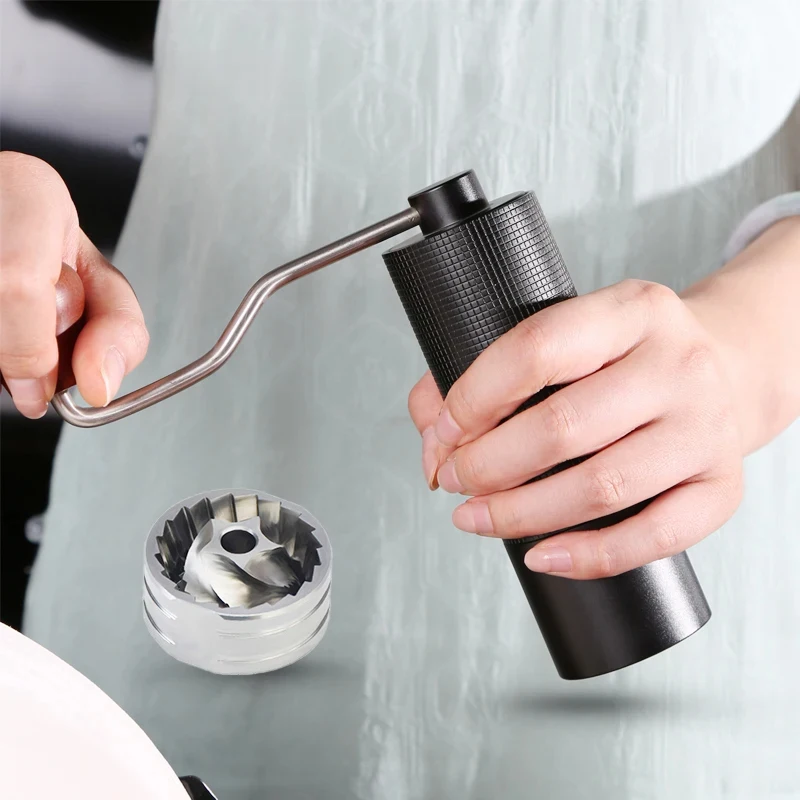 

New Hot-Selling Professional Manual Coffee Grinder, All-Metal Body, Anti-Slip Design, Portable Grinder,Built-in coffee grinder.