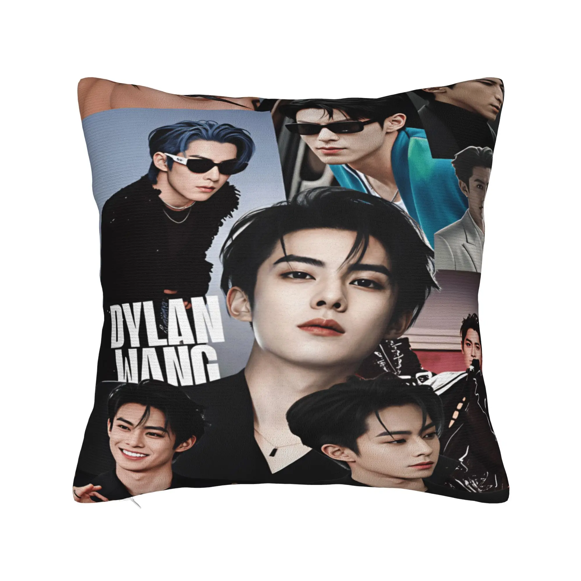 Wang Hedi Dylan Wang Actor Pillowcases  Cute Funny Pillow Case For Living Room Sofa Square Pillow Cover
