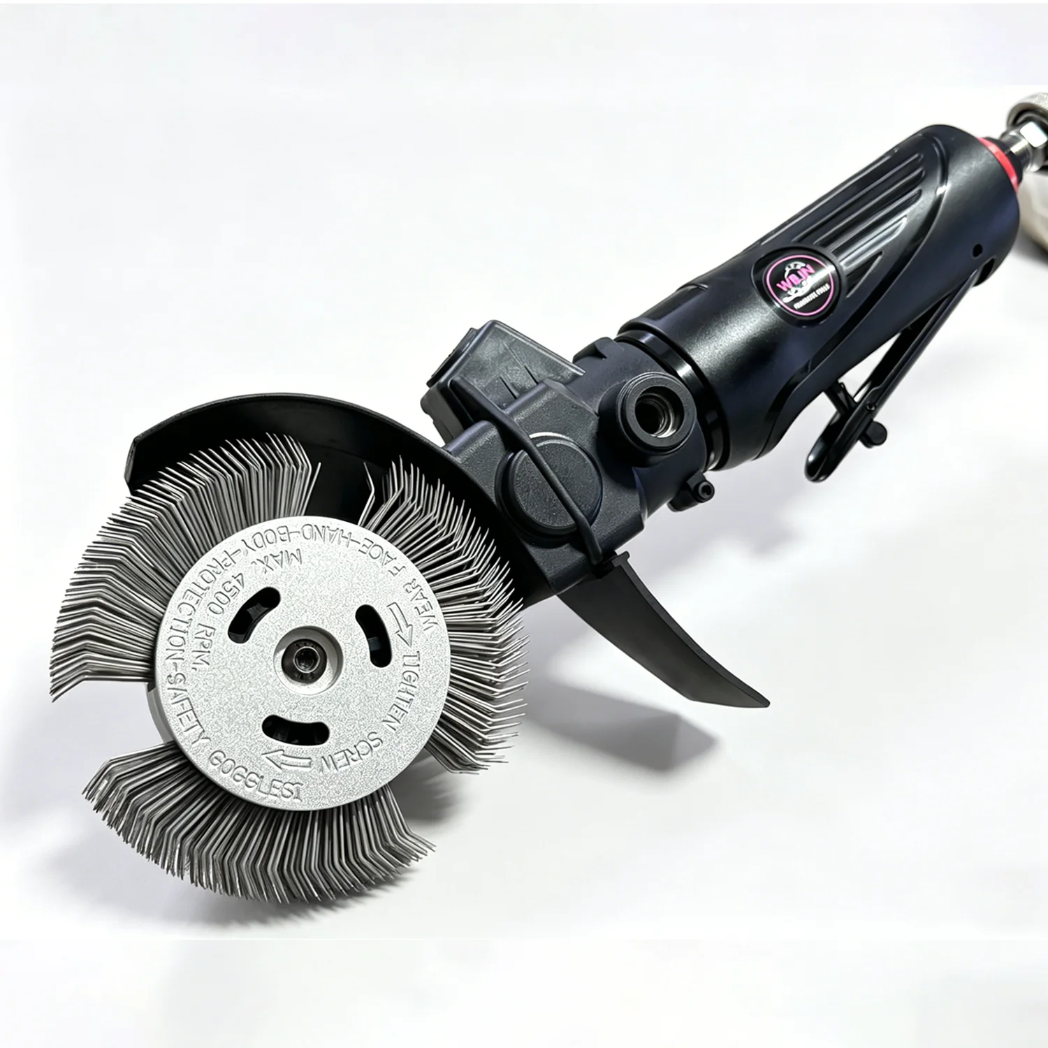 Pneumatic Surface Rust & Paint Removal Tool Kit with Wire Wheels for Metal Surfaces, Air Tool for Conditioning and Cleaning