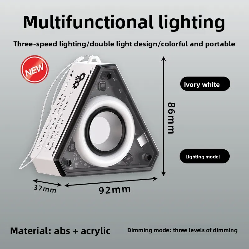 VOLODYMYR Rechargeable Creative Baby Feeding Eye Protection Night Light Bedroom Bedside Sleep Lamp Magnetic for Car Repair