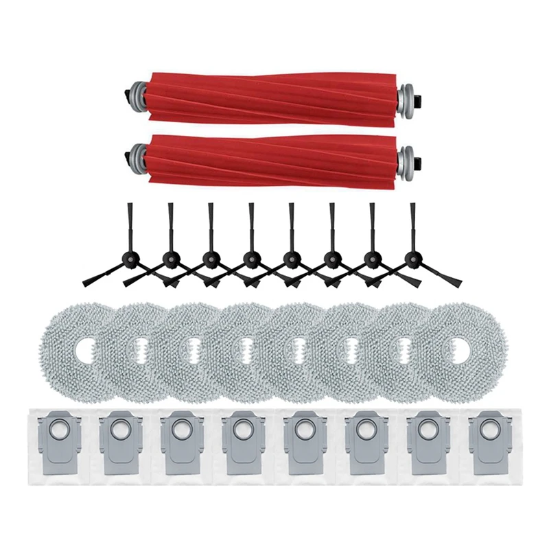 Untuk Roborock Q Revo /P10 Robot vakum pembersih aksesori sikat sisi utama kain pel kantong debu suku cadang
