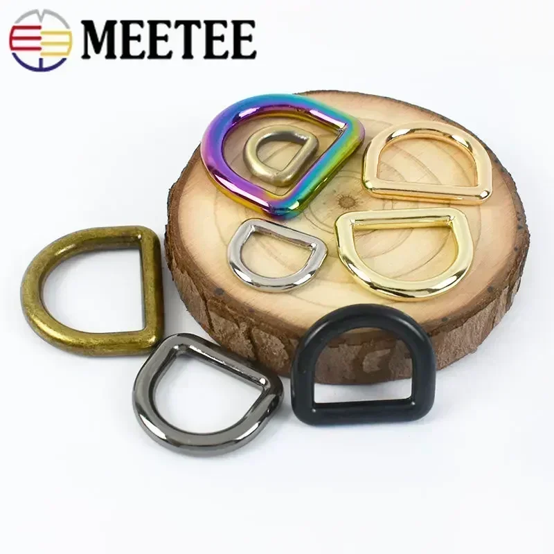 30Pcs 10-38mm Metal Ring Buckles for Bags Strap Backpack Webbing O D Rings Belt Loops Clasp DIY Handbag Sewing Accessories