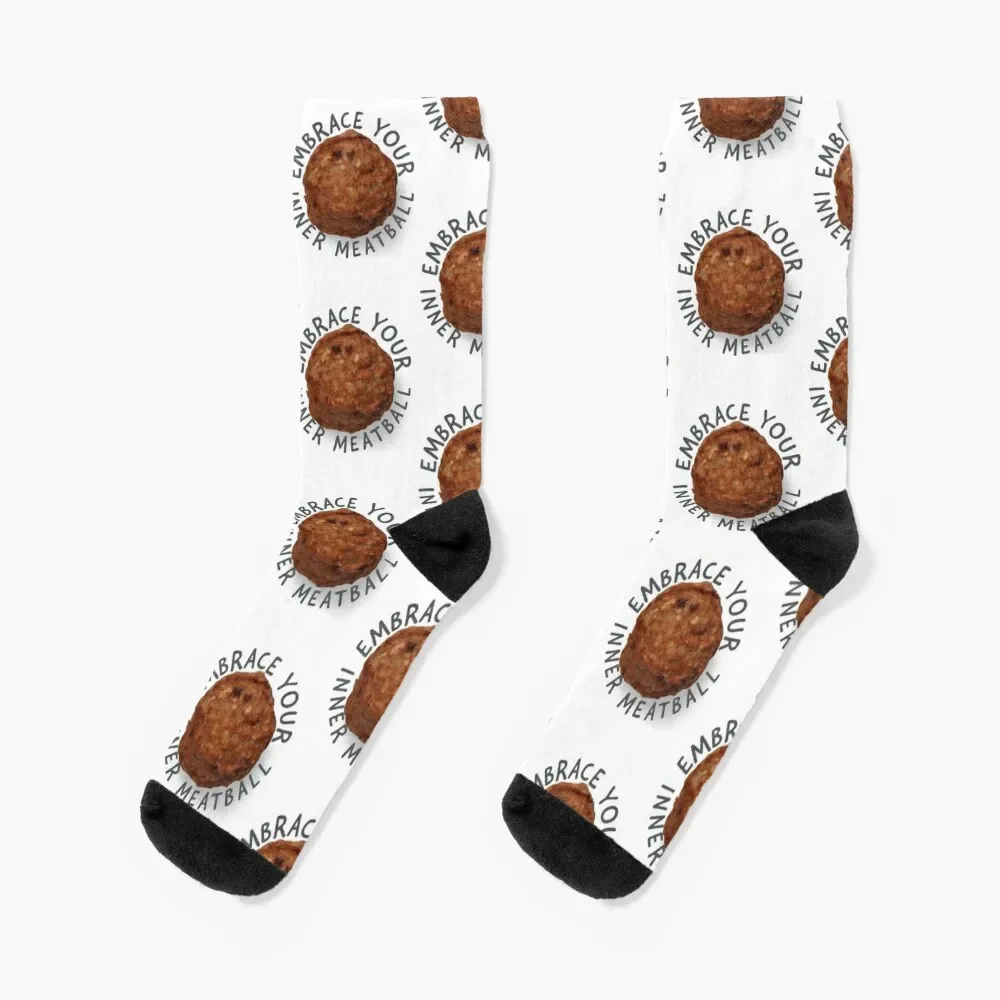 

Meatball Socks Antiskid soccer Novelties New year's Socks Female Men's