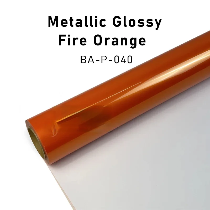 BeforeAfter PVC Self- Adhesive PET Fire Orange  Car Sticker Vehicle Wrap Vinyl Wrap