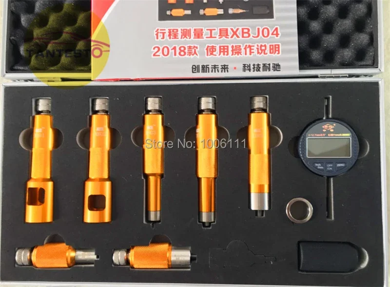 CRIN Common Rail Injector Solenoid Valve Stroke Travel AHE Measuring Repair Tool Sets for Bosch Denso