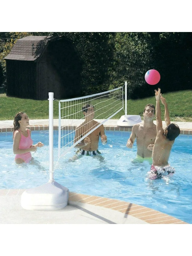 -Rite Clear Shot 2-in-1 Full Court Pool Basketball & Volleyball Game Set