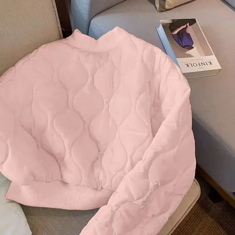 Bílá ztluštěná krátká bunda pro ženy, módní zimní svrchní oblečení v korejském stylu, malá velikost, design, senzace, nový příjezd - náhled 3