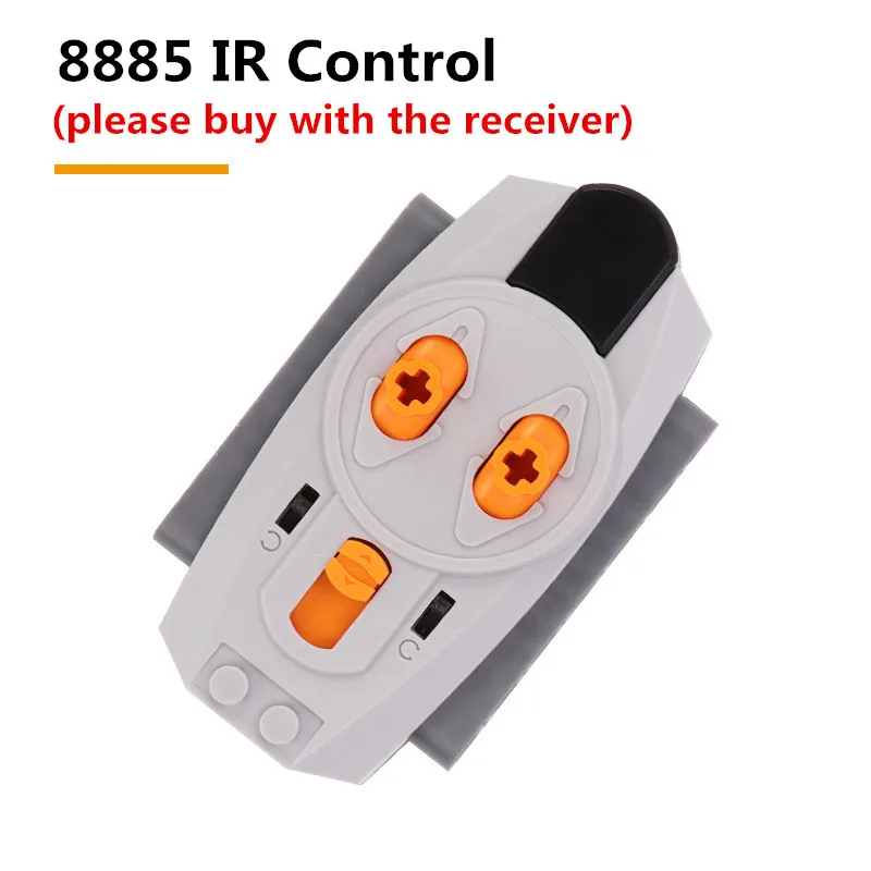 Piezas técnicas MOC actualizadas, motores de funciones de potencia, servomotor de tren multiherramienta, Control receptor para bloques de construcción, regalos para niños