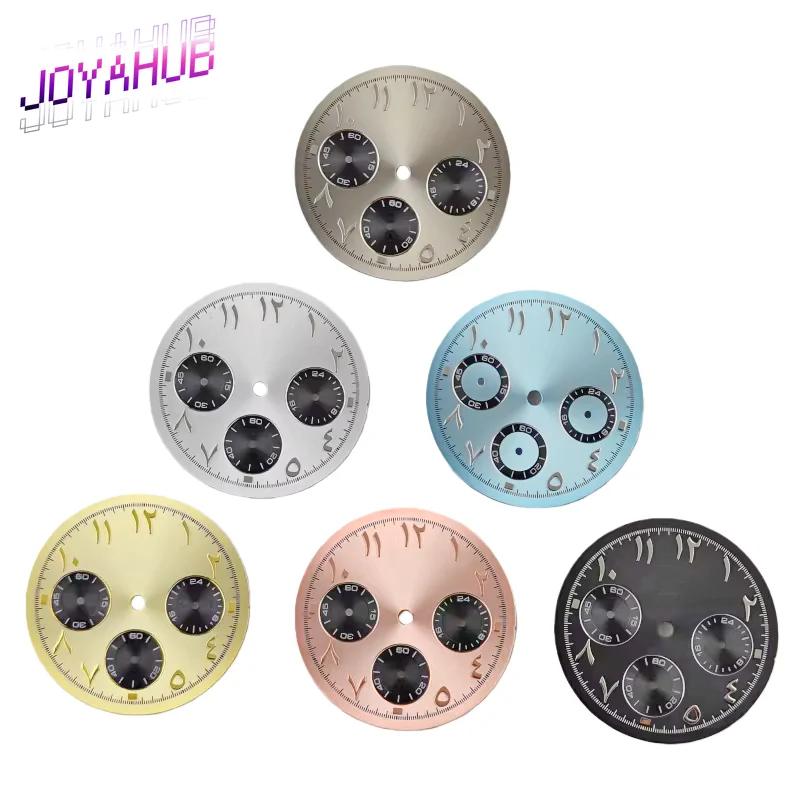 Custom LOGO VK63 Dial Chronograph Dial Modification Chronograph Surface Multifunction Sports Quartz Watch Accessory 29.5mm OEM