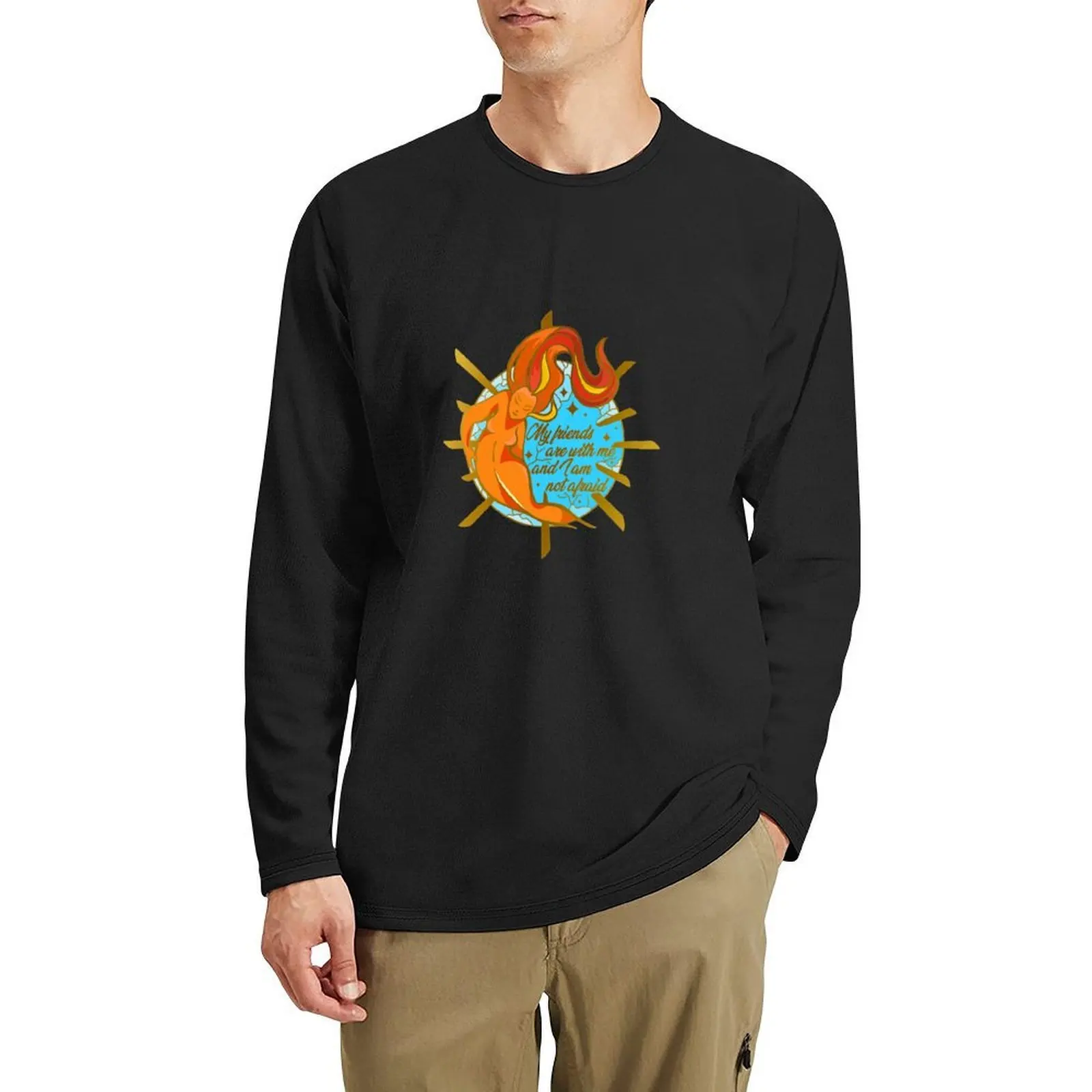 

Lehabah crescent city sticker Long T-Shirt kawaii clothes tops graphic t shirt aesthetic clothes men clothes