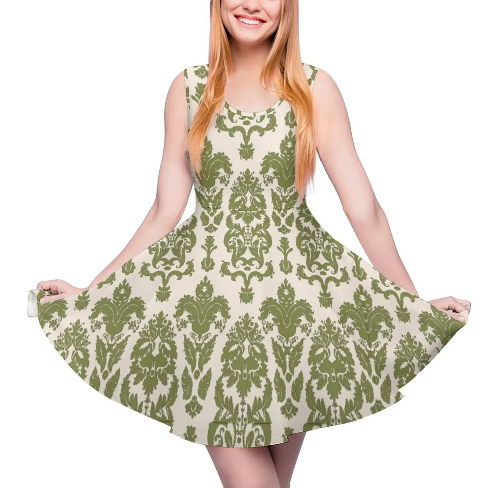 Another Sound of Music Von Trapp Curtain Pattern Sleeveless Dress Party dresses for women Women"s dress