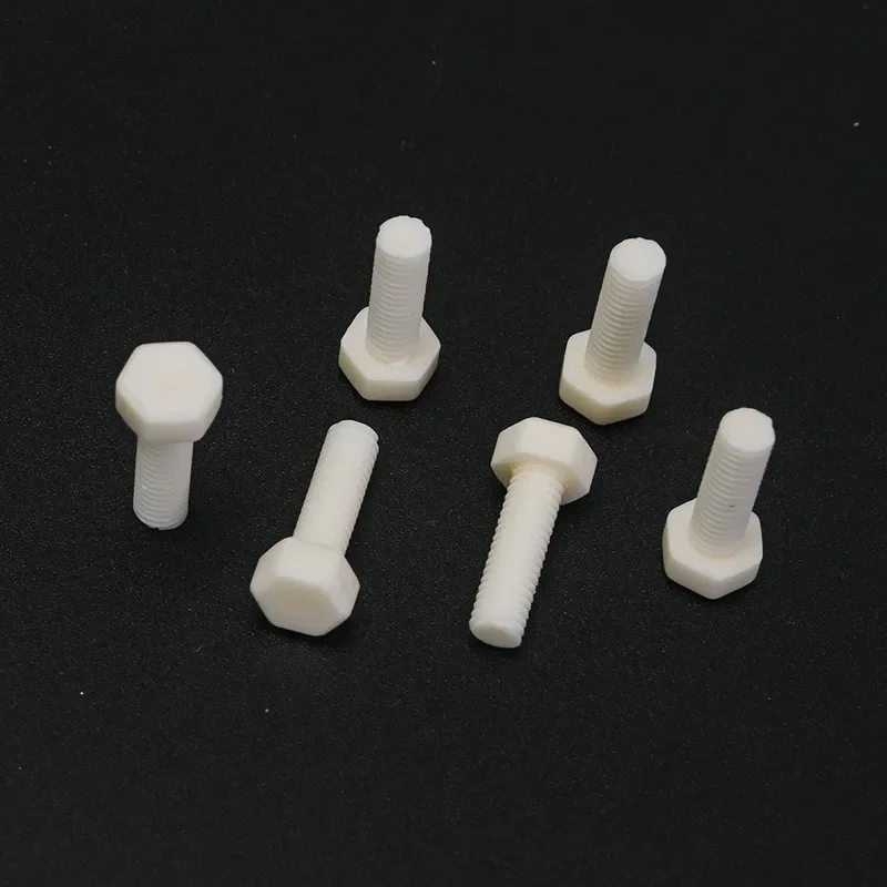 

wear resistance M5x18mm 99% alumina ceramic bolt Al2o3 screw with outer hexagon