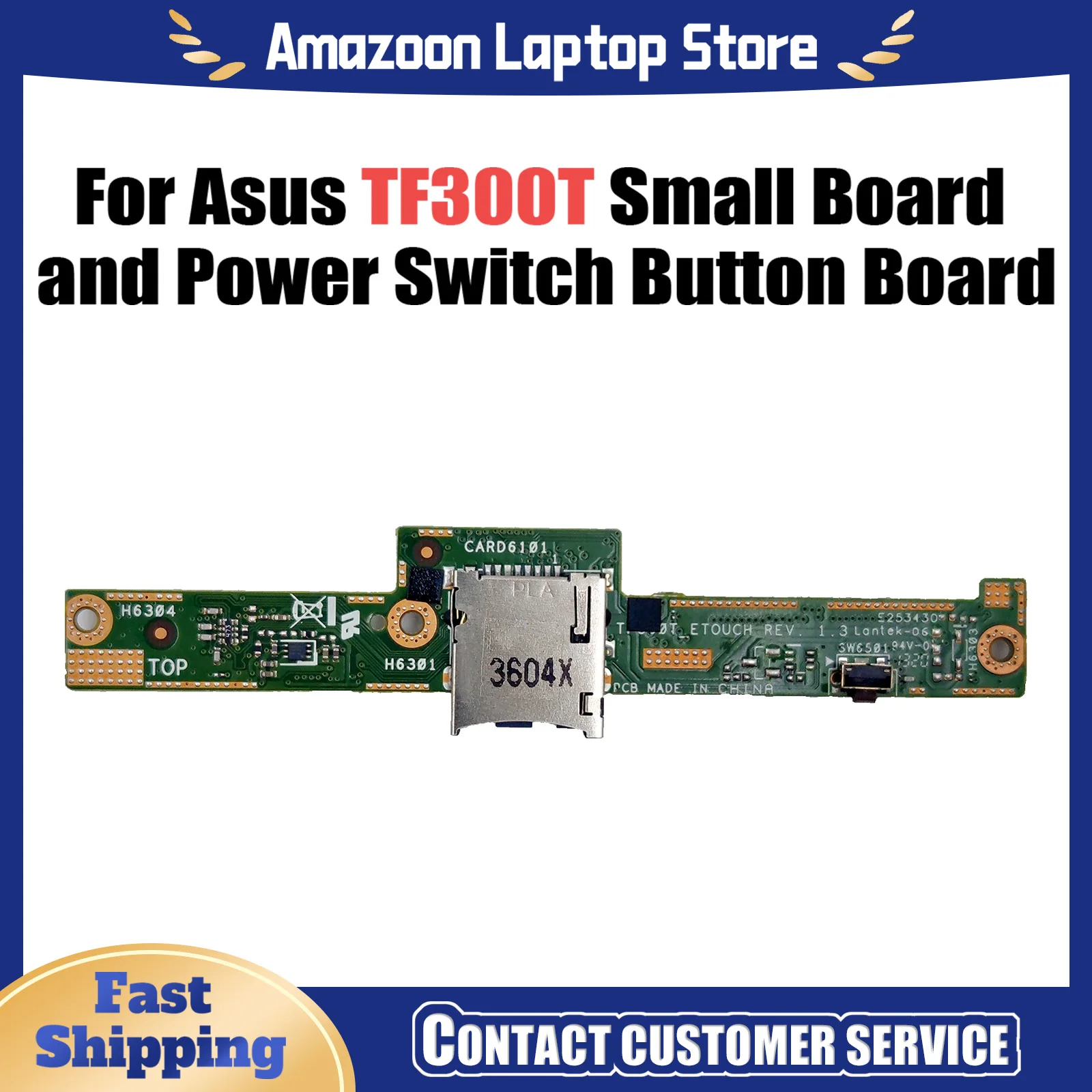 For Asus EeePad Transformer TF300T SD Card Small Board and Power Switch Button board 14010-00060900 Fast Ship