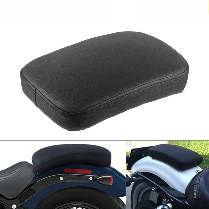 

1pc Rear Passenger Pillion Pad Seat 8/6 Suction Cups Fit Harley Bobber Chopper