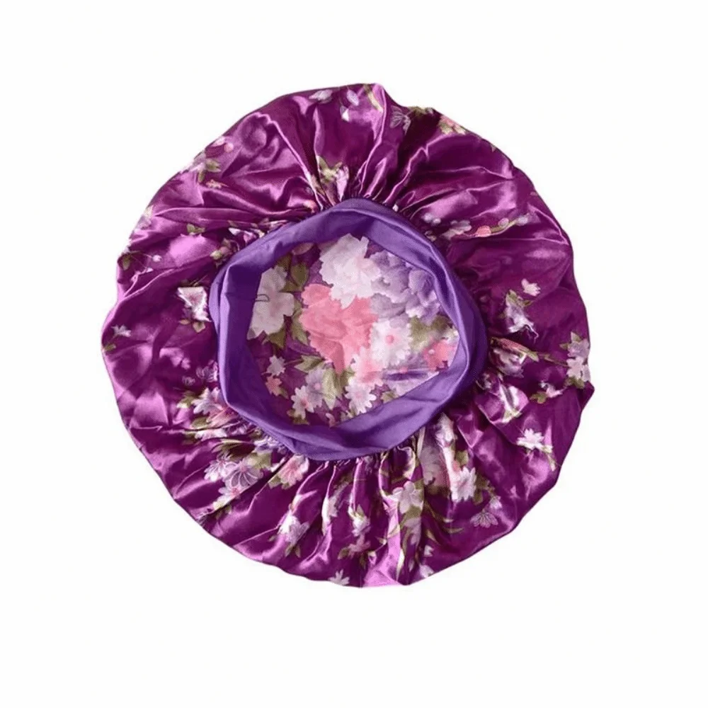 

Модная шелковая женская шапочка-боннет с эластичной резинкой, атласная шляпка, ночной колпак для красоты