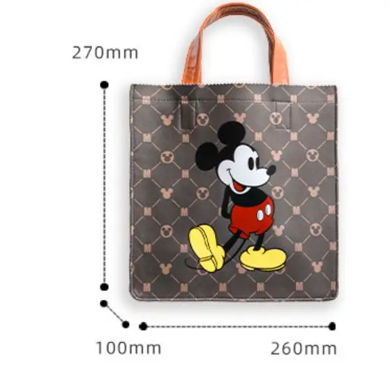 Original Disney cartoon  Mickey Multifunction shoulder Bag Outdoor Shopping Handbag Girlfriend gift