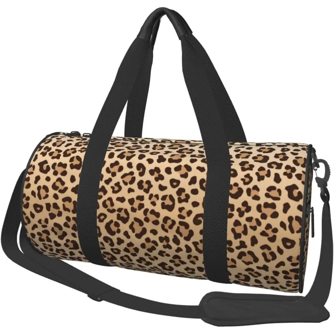 

Спортивная сумка для спортзала с леопардовым принтом, дорожная сумка-дафл с отделением для обуви для мужчин и женщин, складная, легкая, для йоги и спорта