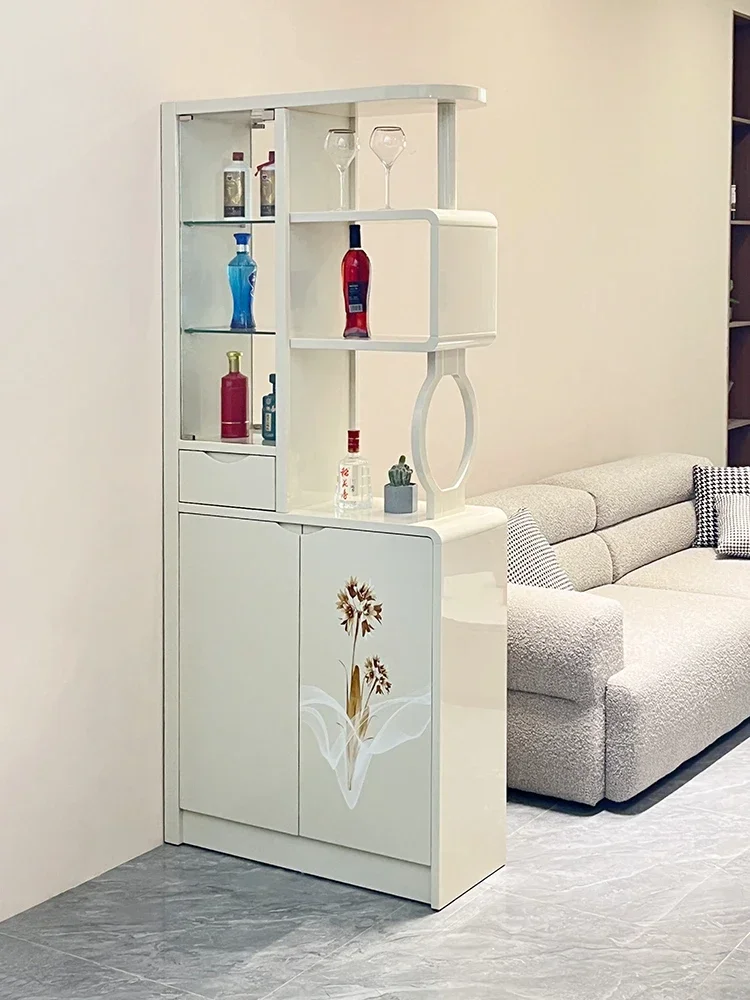 Cream Cabinet Reinforced Frame Scratch Resistant Sturdy Construction Easy to Clean Modern Design Easy Installation