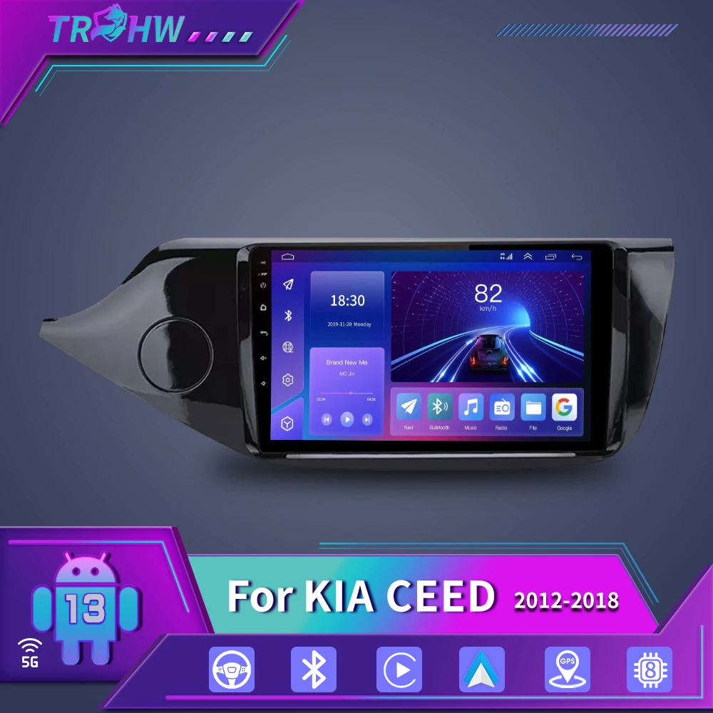 For Kia Ceed 2 JD 2012 - 2018 Car Radio Multimedia Video Player Navigation stereo GPS Android 13 No 2din 2 din