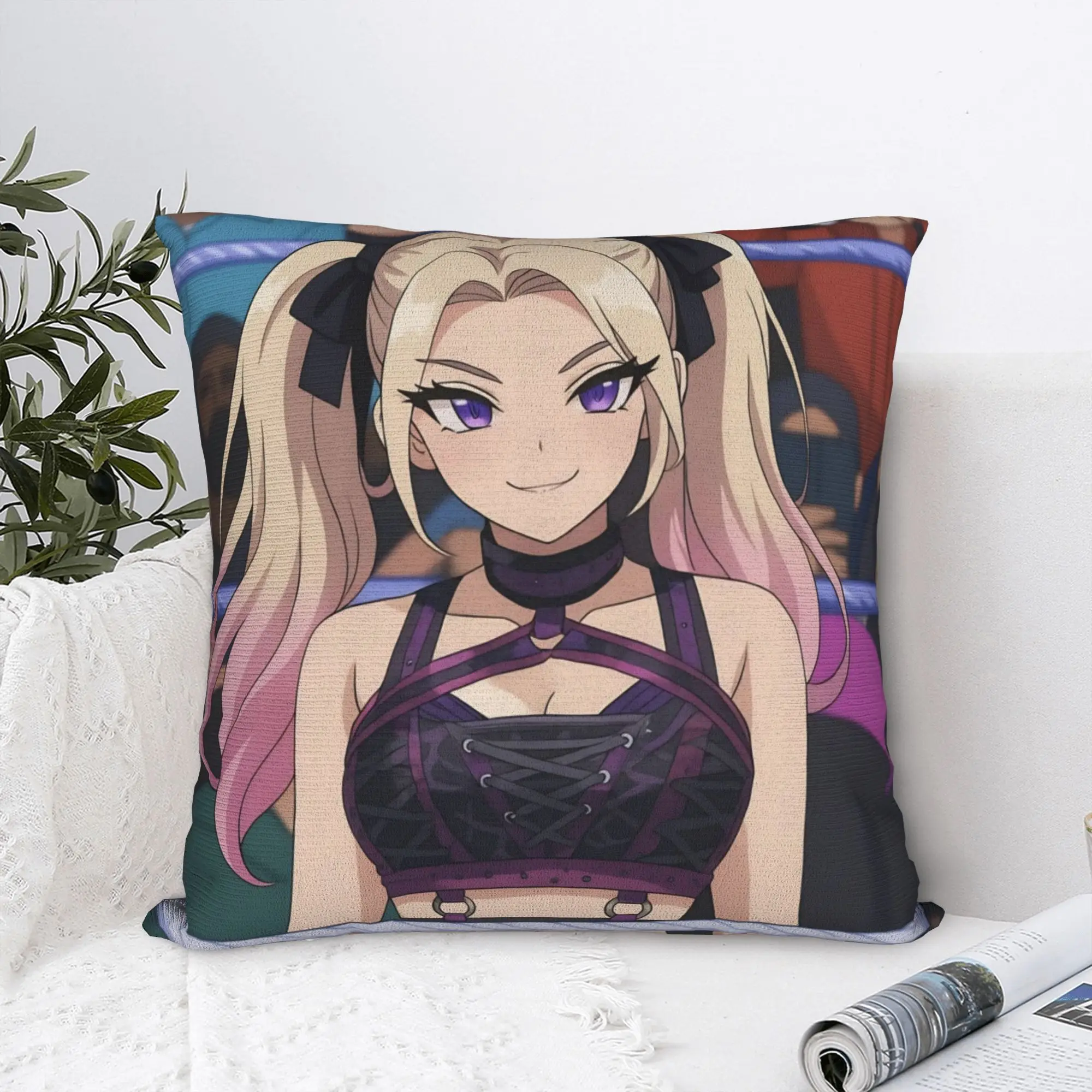 Alexa Wrestler Blisses Pillowcase Soft Fabric Cushion Cover Decorative Wrestling Cartoon Pillow Case Cover Home Zippered