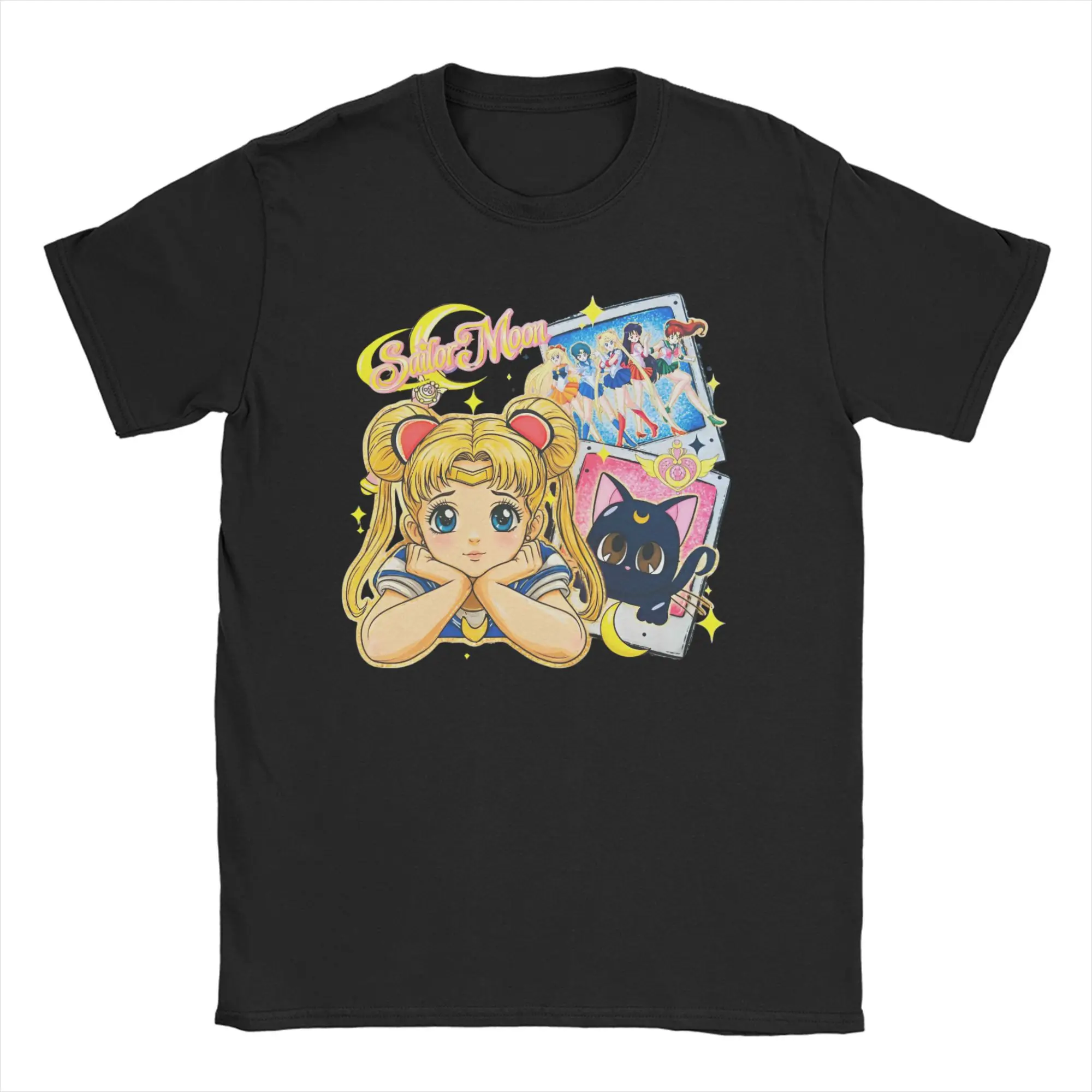 

New Arrival Sailors Moons magical girl kitty cat T Shirt For Unisex 100% Cotton T-shirts Short Sleeve Clothing