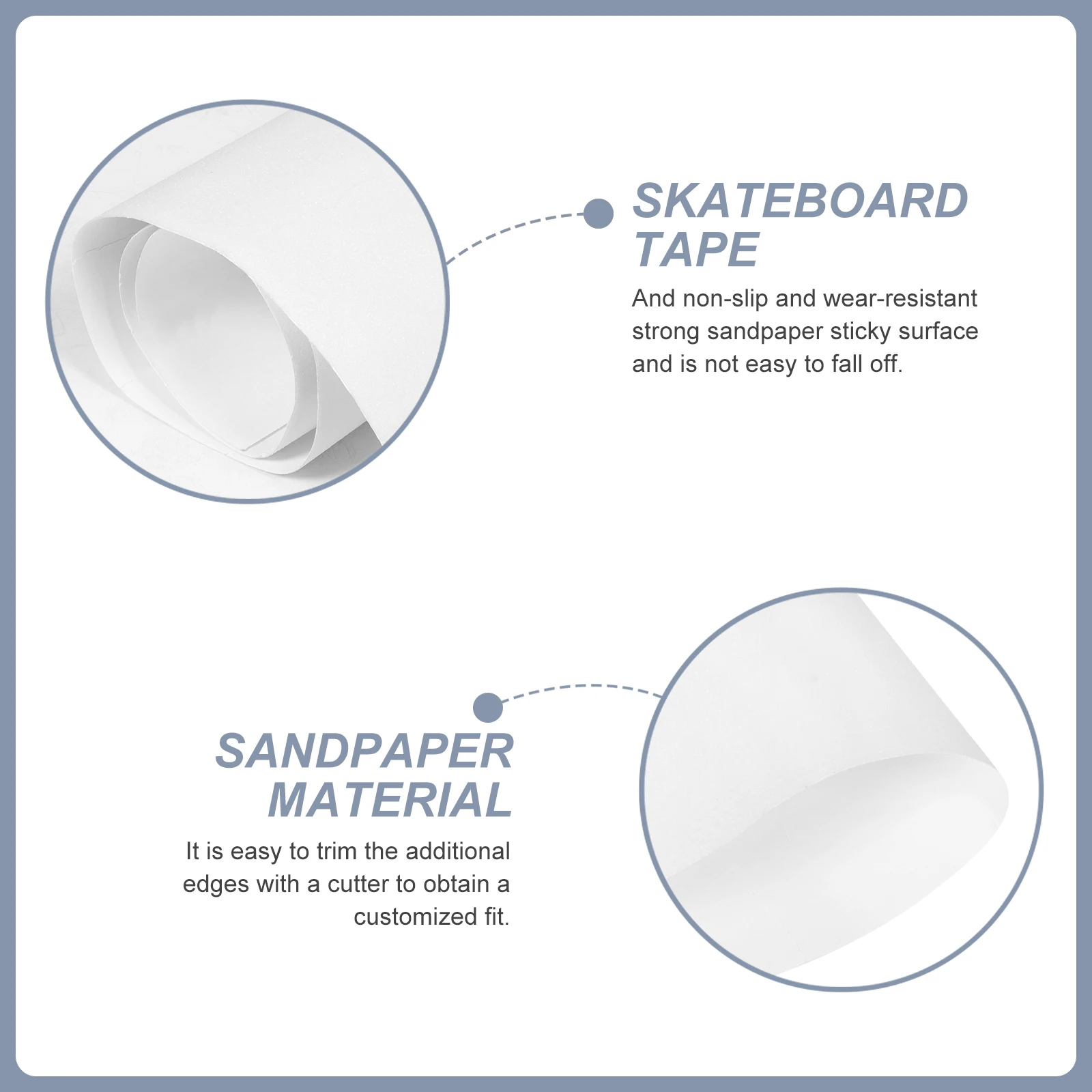 

Premium Anti-Slip Skateboard Grip Tape Wear-Resistant Multi-Function Decorative Paper Self-Adhesive Replaceable Skateboard Sheet