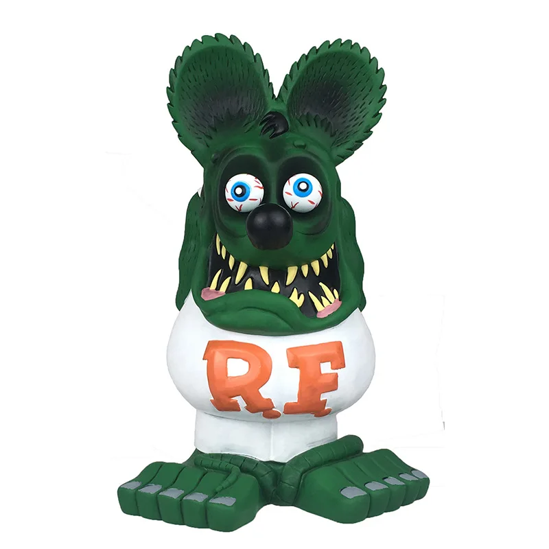 

Rat Fink 33cm Classic Original Vinyl Model Doll Ornament Premium Edition Rf Crazy Mouse Large Statue Gift Toy Collection Figure