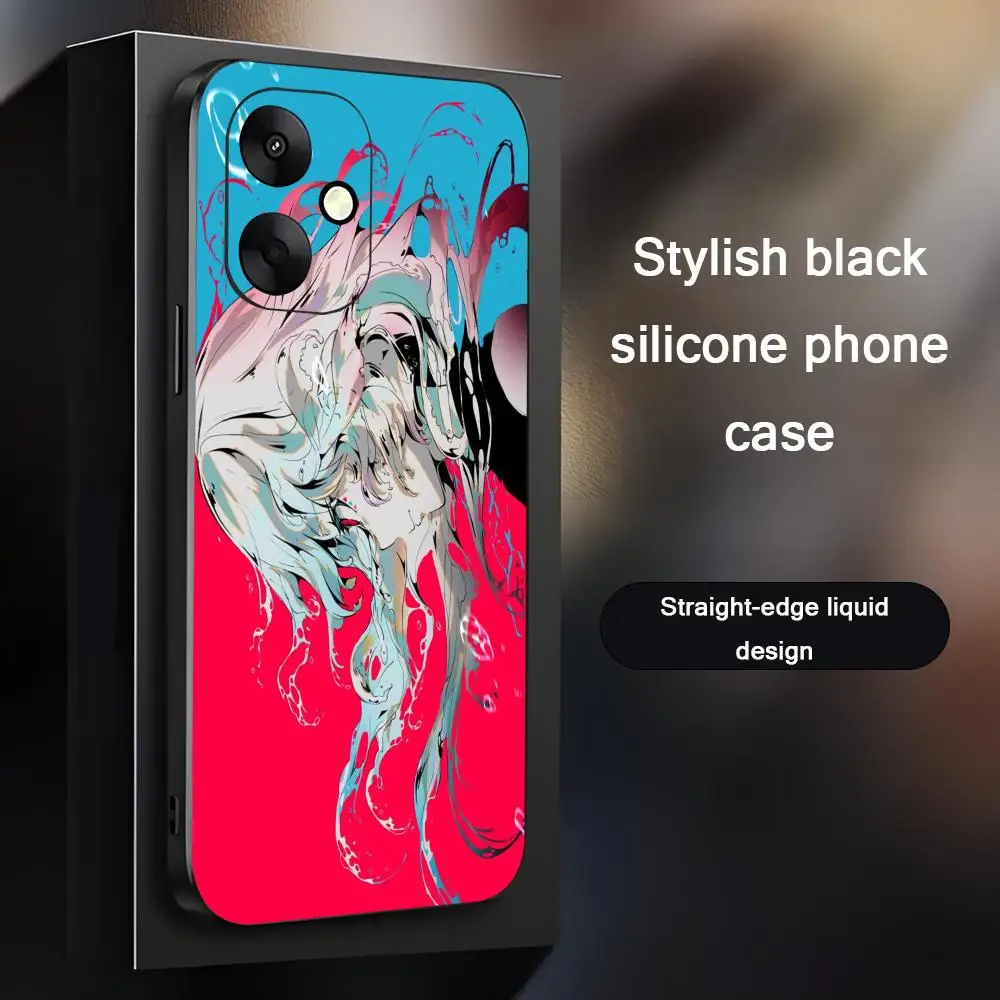 حافظة لهاتف شاومي ريدمي 14C 13C 12C نوت 14 13 12 11 10 Pro Plus S غطاء هاتف أسود ناعم