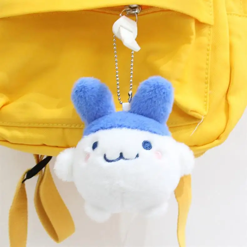 Tamagotchi Mimitchi Mametchi llavero relleno de felpa mascotas electrónicas muñeca colgante chica bolsa cremallera decoración colgante juguete para regalo