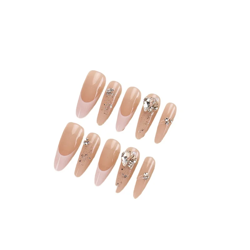 

Nail art dream dynamic spar cat eye fake nails pure desire gradual change Spice girl handmade wear nail