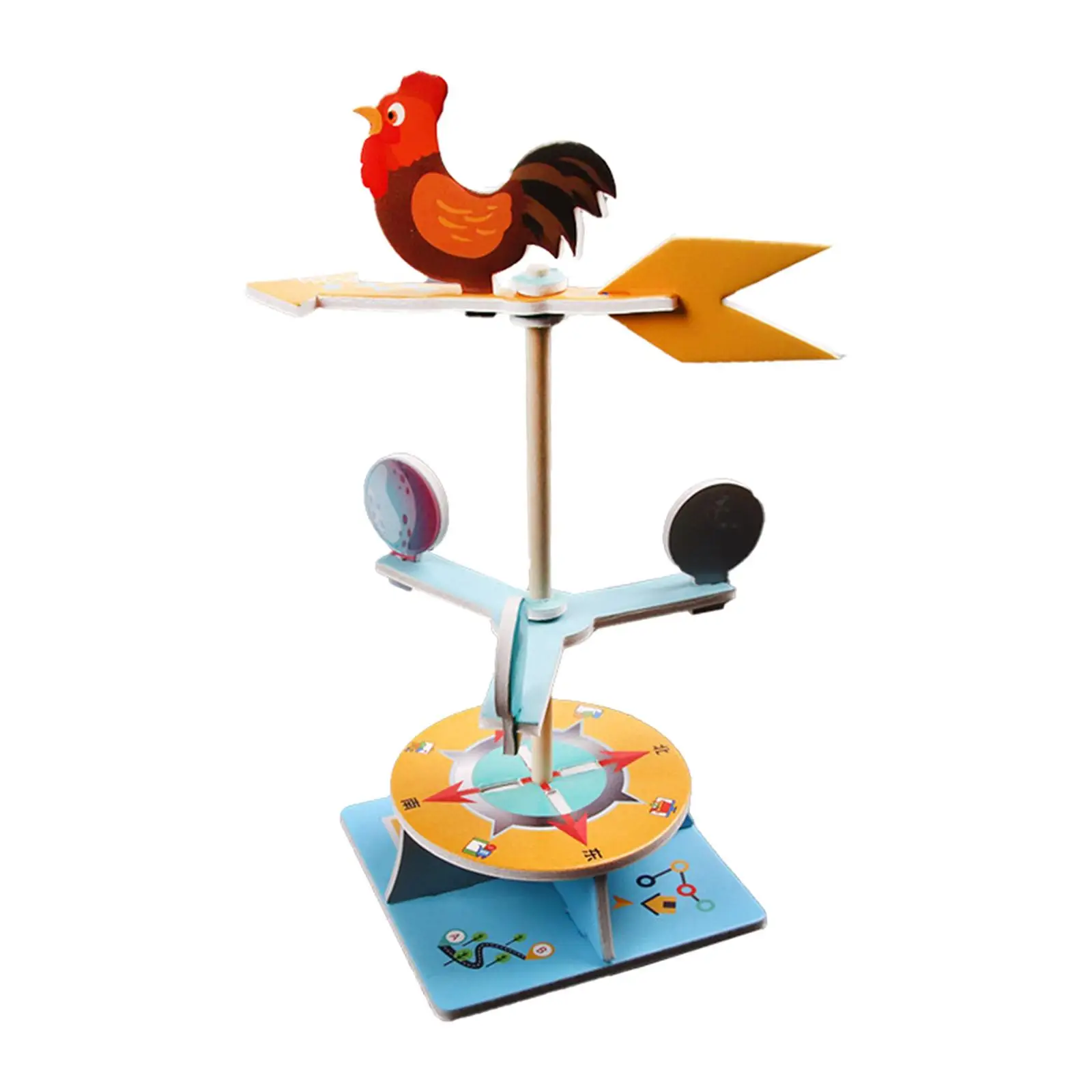 Children's Party Favor: DIY Weather Vane with Rooster for Weather Direction Fun