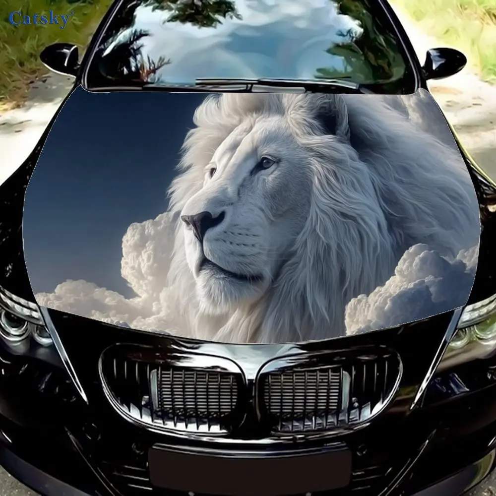 

Украшение автомобильного чехла с изображением облачного льва в стиле фэнтези, подходит для автомобилей, внедорожников и других моделей, автомобильных аксессуаров, вдохновленный дизайн | Дура