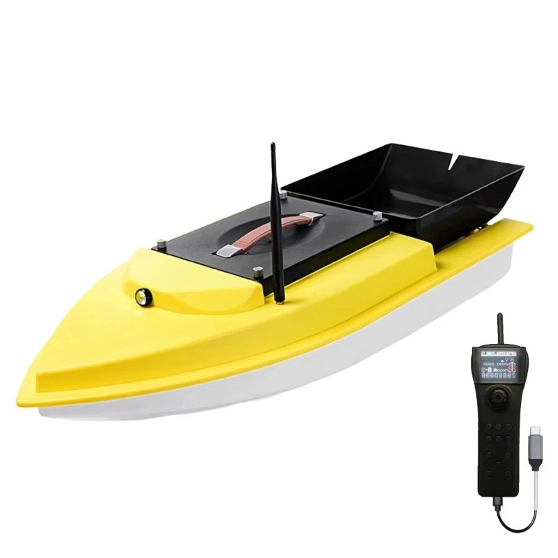 

Waterproof S90 Brushless Motor RC Fishing Bait Boat GPS 5kg Load 60000mah Battery Saltwater Wave Resistant Super Speed