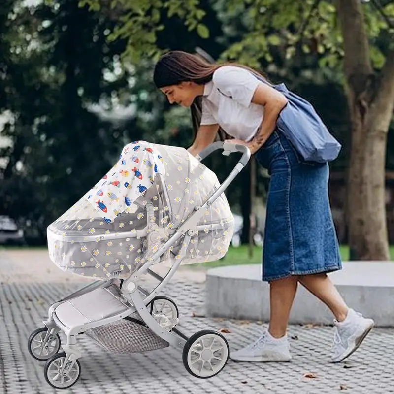 

Сетка для детской коляски, портативная сетка для маленьких колыбелей, дышащее покрытие для детской коляски