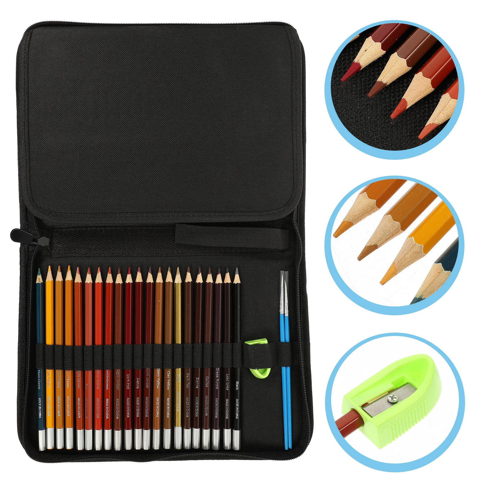 Color Lead Set Drawing Pencils Professional Coloring Artist Colored Graffiti Kids Portable Daily Sketching School