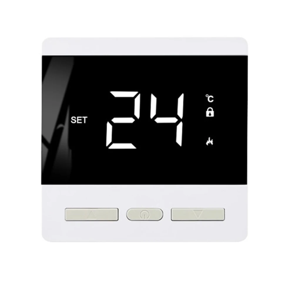

25A Electric Floor Heating Thermostat Featuring Precise Temp Control for Steam and Electric Film Heating Applications