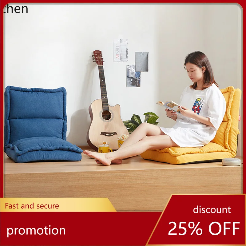 

YFY Balcony Velvet Linen Small Apartment Lazy Sofa Single Armchair