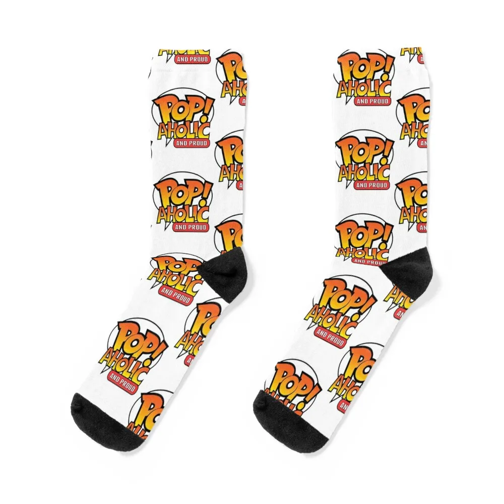

Pop! Popaholic and Proud Socks cycling floor kawaii cool Luxury Woman Socks Men's