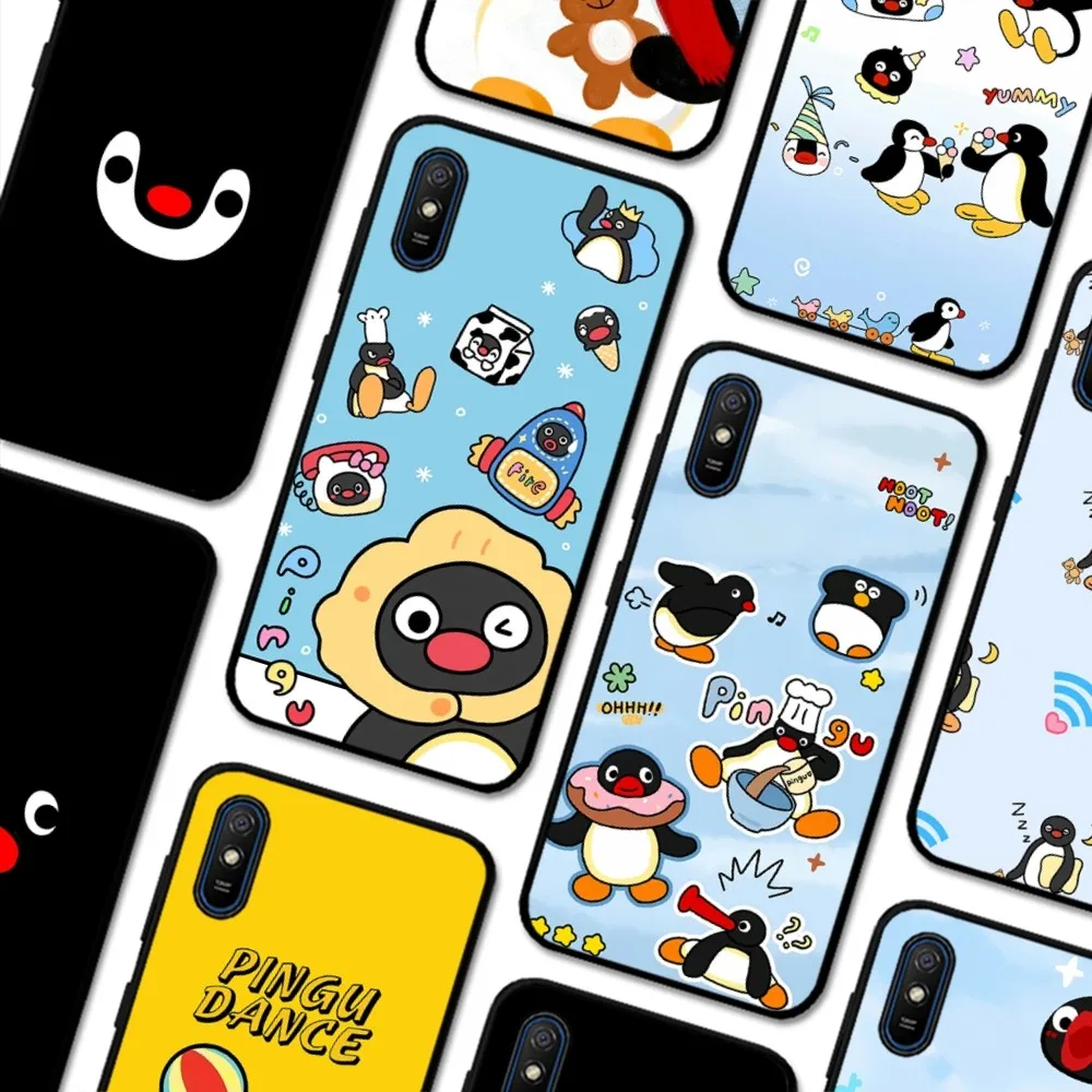 Cartoon P-Pingu P-Penguin Phone Case For Redmi 5 6 7 8 9 10 plus pro 6 7 8 9 A GO K20 K30 K40 pro plus F3 Fundas