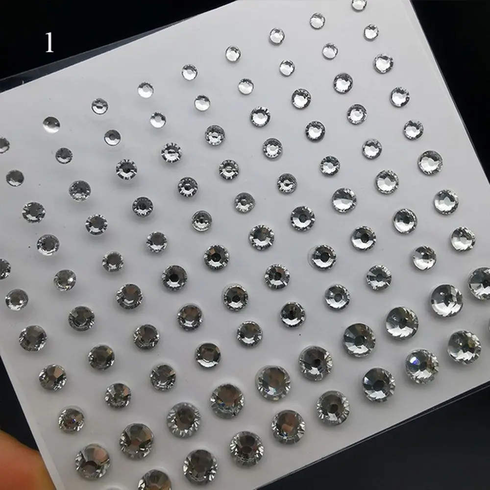 

Women Fashion Diamond Makeup Body Brow Temporary Tattoos Jewel Eyes Makeup Face Decal Eyes Sticker