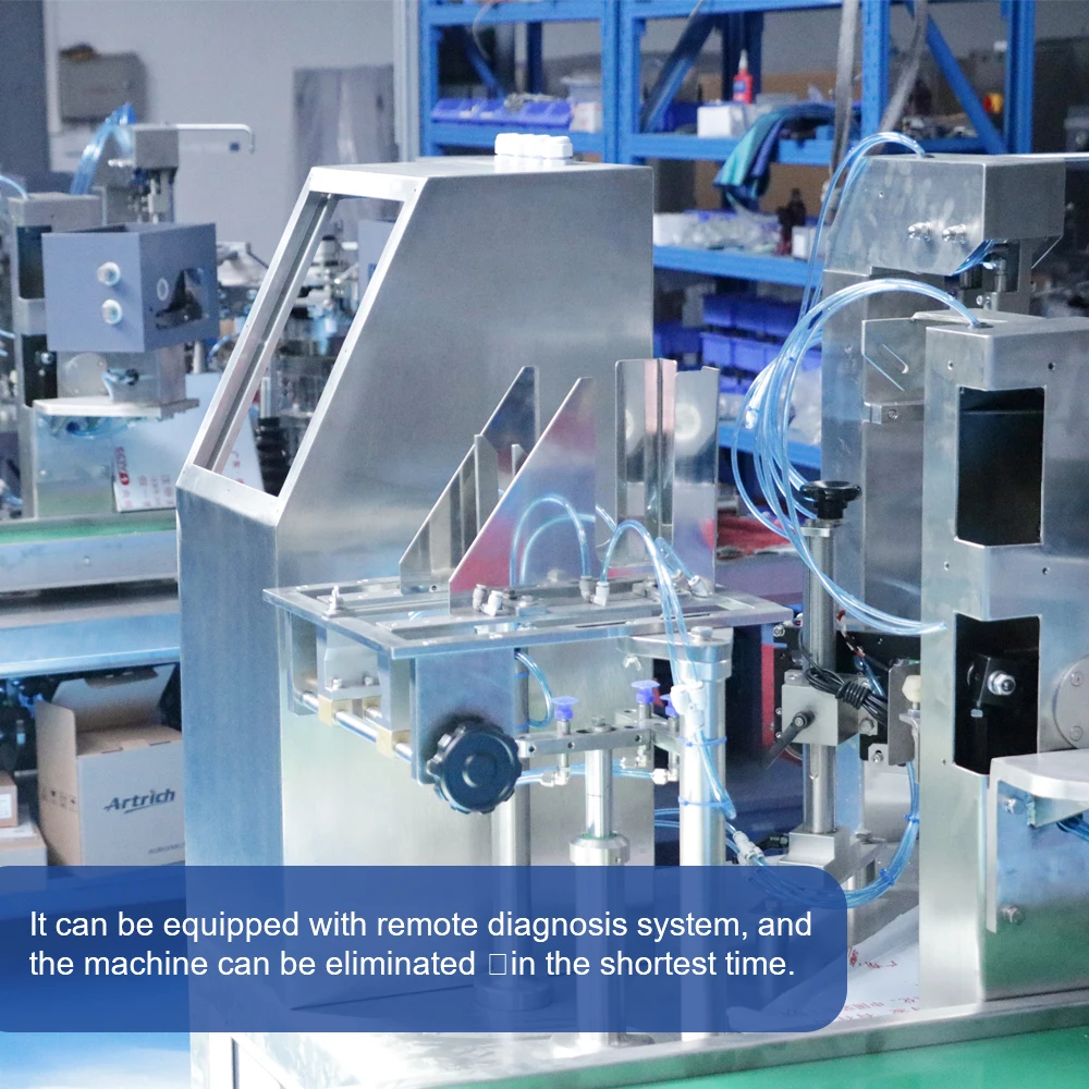 High Precision Flow Meter Thick Paste Syrup Filling Spout Premade Packing Machine