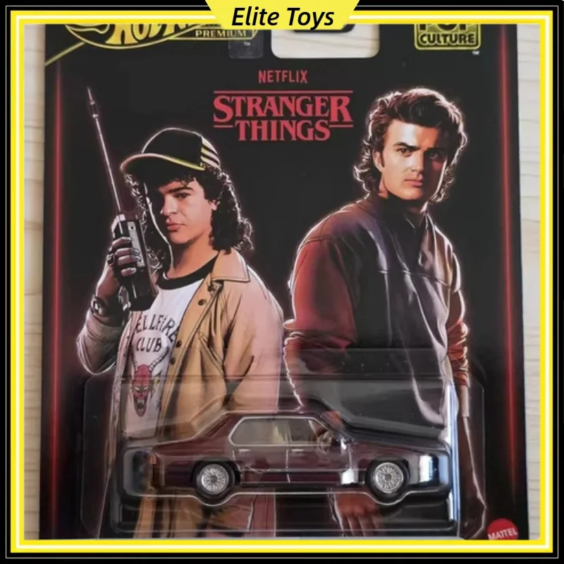

Подлинная поп-культура Hot Wheels премиум-класса Stranger Things 1983 BMW 733i HXD63, металлическая коллекционная модель автомобиля 1/64, литая под давлением, игрушки